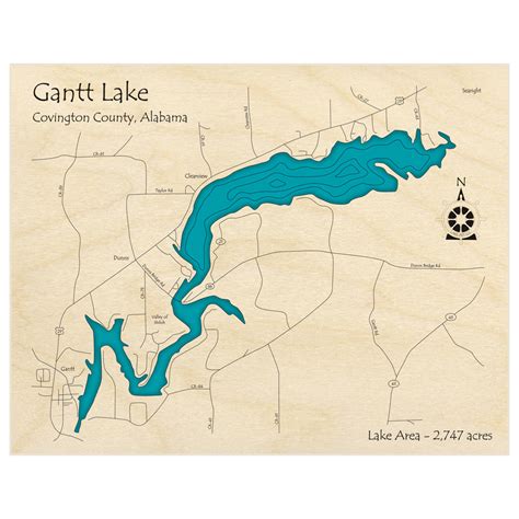 Gantt Lake Custom Laser Cut Art Lake Art Llc