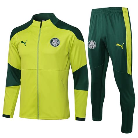 Se Palmeiras Fluorescent Green Thailand Soccer Jacket Uniform