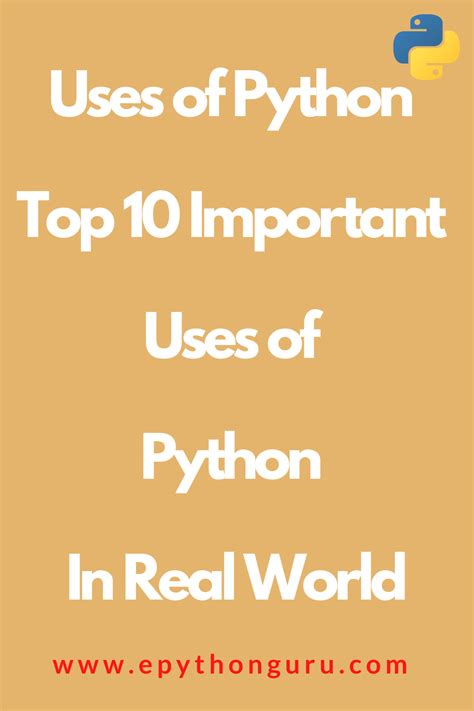 Uses Of Python Top 10 Important Uses Of Python In Real World Python Computer Programming