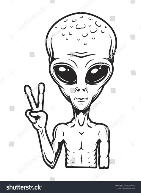 2,568 Alien peace Stock Illustrations, Images & Vectors | Shutterstock