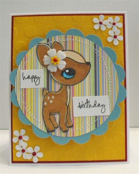 Happy Birthday Fawn Card