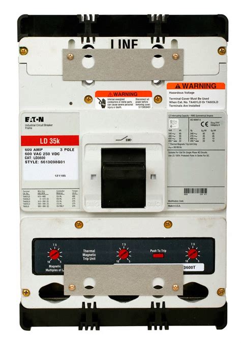 Eaton Molded Case Circuit Breaker A Amps Ka At V Ac Fixed