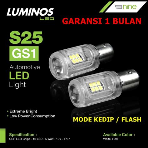 Jual Lampu Led Rem Mobil S Bayonet Kedip Luminos Extreme Bright Chip