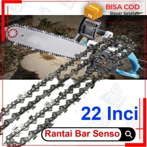 Jual Rantai Chainsaw Inch Belah Potong Chain Senso Gergaji Pohon