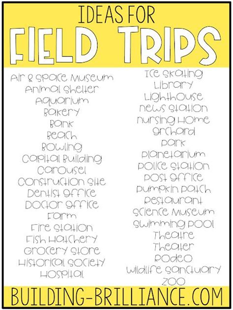 Field Trip Ideas Plan Organize And Survive