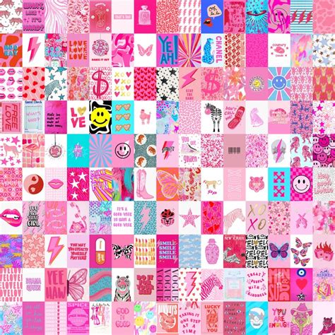 150 Pcs Preppy Aesthetic Wall Collage Kit Preppy Room Decor Etsy