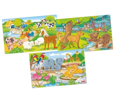 Lot De Puzzles En Bois Activit Calme Pour Enfants Partir De Ans