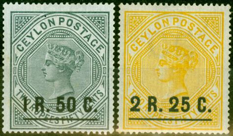 Ceylon 1899 Set Of 2 SG254 255 Good Mtd Mint Empire Philatelists