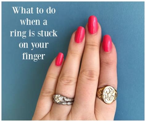 What to do when a ring is stuck on your finger. - Diamonds in the Library