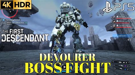 Devourer Boss The First Descendant Devourer Boss Fights 4k Hdr Ps5 First Descendant Devourer