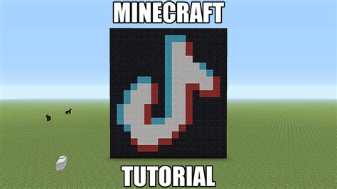 Minecraft Pixel Art Tutorial Tiktok Logo YouTube