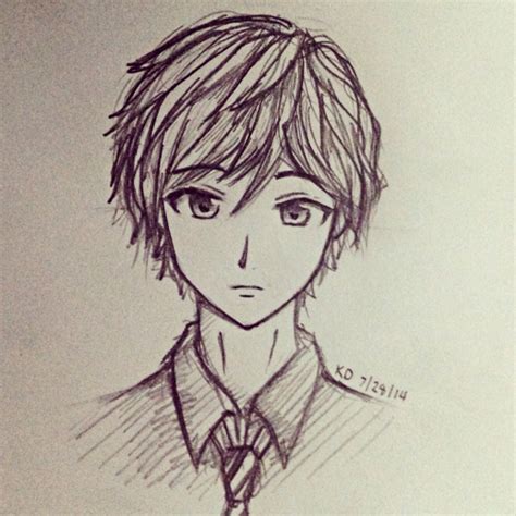 Easy Anime Boy Drawing At Getdrawings Free Download