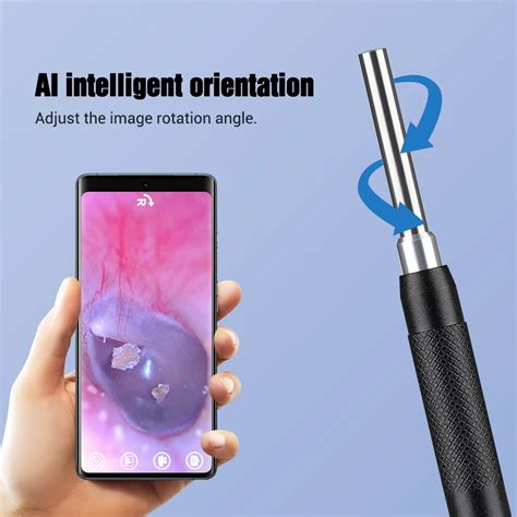 La Couleur Noire Nettoyeur D Oreille Intelligent Endoscope Visuel