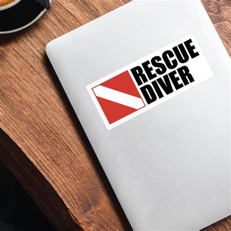 Rescue Diver Sticker Decal | Sport Stickers - Sticker Collective