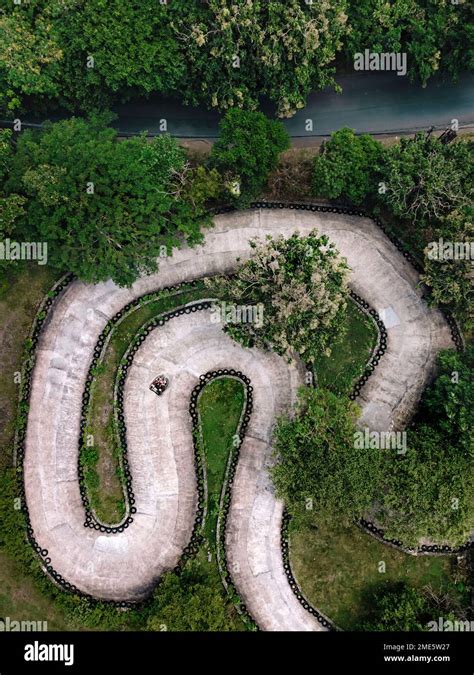 Aerial View Of Small Racing Track Stock Photo Alamy