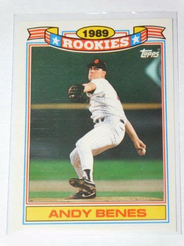 Topps Baseball Rookies Commemorative Set Andy Benes Card