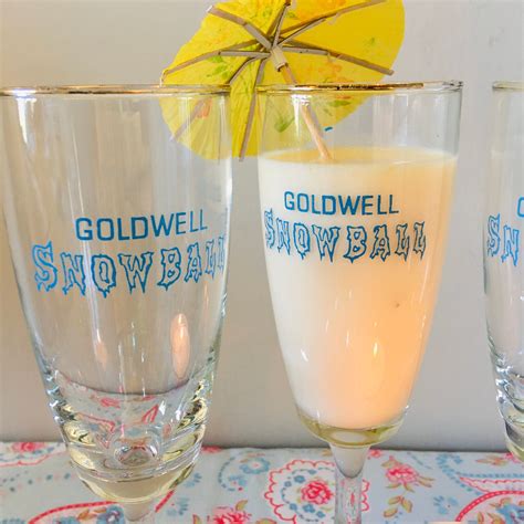 Set Of 2 Vintage Snowball Glasses Pair Of Vintage Cocktail Etsy