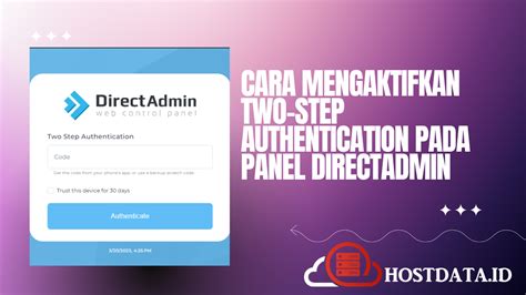 Cara Mengaktifkan Two Step Authentication Pada Panel Directadmin