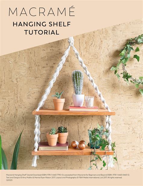 Macram Masterclass Learn The Art Of Creating Stunning Wall Hanging Shelves