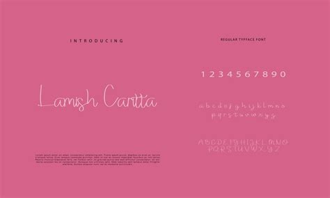 Premium Vector Handwritten Script Font Hand Drawn Brush Style Modern