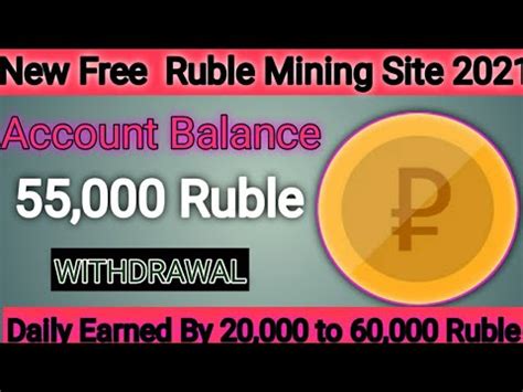 New Free Ruble Mining Site 2022 Earn Daily 1 000 To 20 000 Ruble