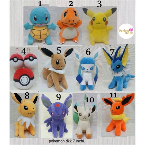 Jual Boneka Pokemon Boneka Pikachu Mainan Pokemon Mainan Pikachu 7 Inch