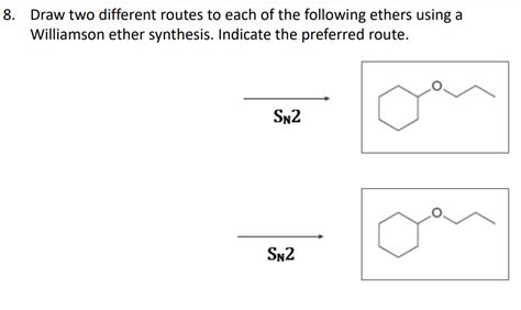 Solved 8 Draw Two Different Routes To Each Of The Following Chegg