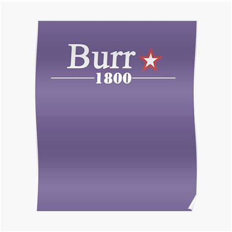 Burr 1800 Aaron Burr For President In 1800 Poster For Sale By