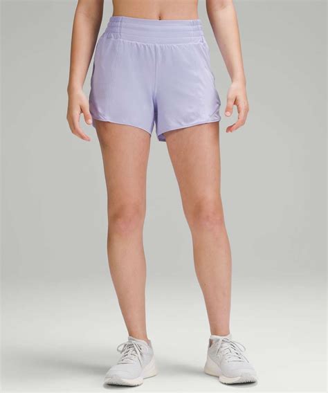 Lululemon Hotty Hot High Rise Lined Short 4 Lilac Smoke Lulu Fanatics