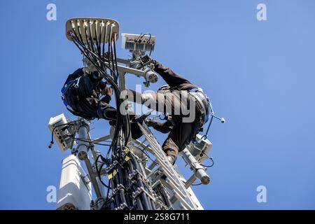 Nuremberg Germany St Jan A Deutsche Telekom Technician