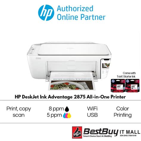 Hp Deskjet Ink Advantage 2875 All In One Printer Lazada