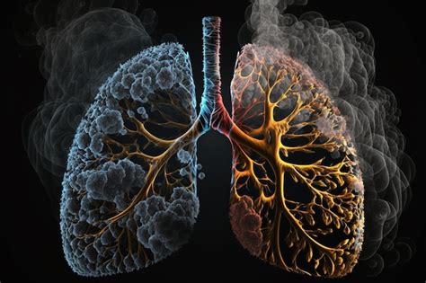 Imagen De Pulmones Humanos Da Ados Por El Tabaco Y El Tabaquismo D A