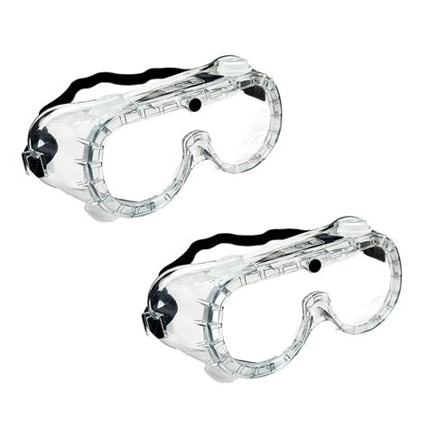 2 Packs Lucent Path Clear Lab Chemical Splash Safety Goggles