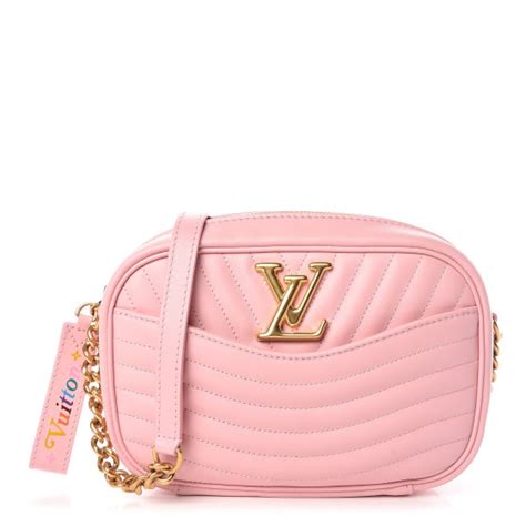 Louis Vuitton Calfskin New Wave Camera Bag Smoothie Pink