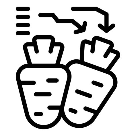 Food shortage icon outline vector. Farming crisis 40272451 Vector Art