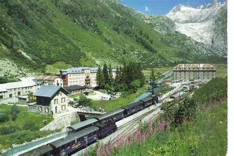 GLETSCH mit Rhonegletscher Bahnhof Grand Hôtel Kaufen auf Ricardo