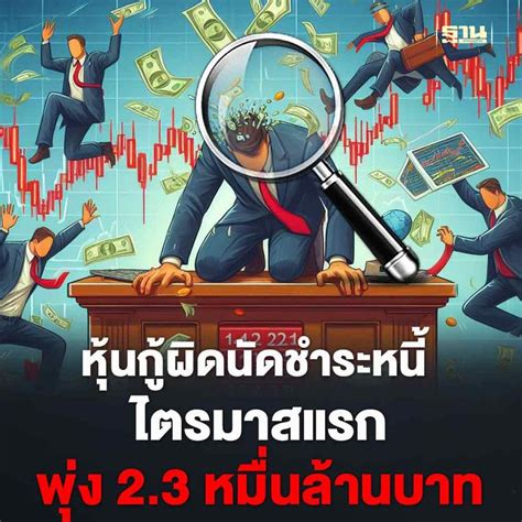 [ฐานเศรษฐกิจ Thansettakij] ส่องหุ้นกู้ผิดนัดชำระหนี้ ไตรมาสแรกพุ่ง 2 3