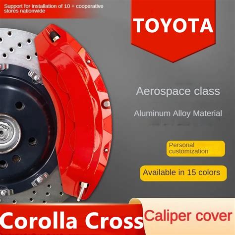 For Toyota Corolla Cross Car Brake Caliper Cover Front Rear D Aluminum