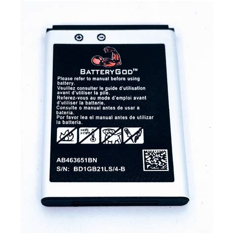 BATTERYGOD Full Capacity Proper 1000 mAh Compatible Battery for Samsung Galaxy L700 / S5600 ...