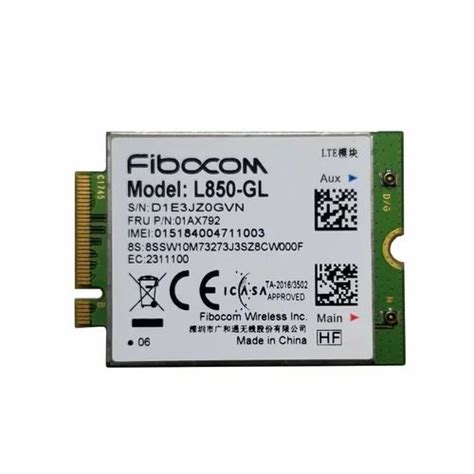 Fibocom L Gl Lte G Wwan M Card Ax For Lenovo T P V P D