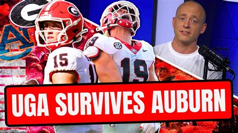 UGA Beats Auburn Josh Pate Rapid Reaction Late Kick Cut YouTube