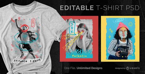 Modelos De Mockup Psd De Doodles Editáveis Para Baixar