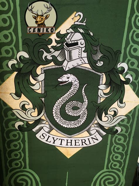 Big Size Slytherin Hogwarts Flag, Slytherin Design Flag, HARRY POTTER ...