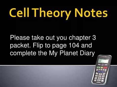 Ppt Cell Theory Notes Powerpoint Presentation Free Download Id 609540