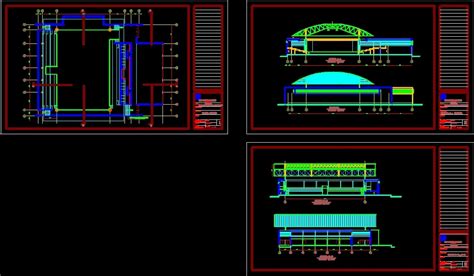 Coliseum Dwg Section For Autocad Designs Cad