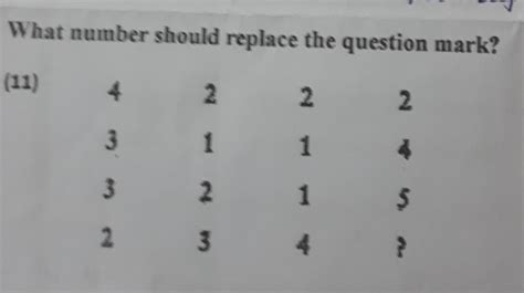 What Number Should Replace The Question Mark Brainly In