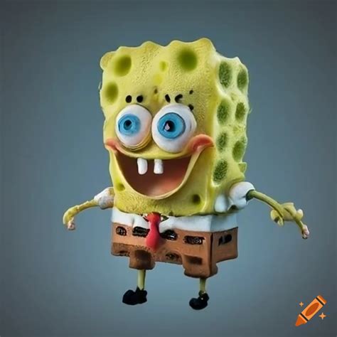 Hyper Realistic Spongebob Character Artwork On Craiyon