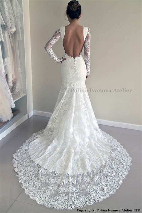 Sexy Back Lace Wedding Dress