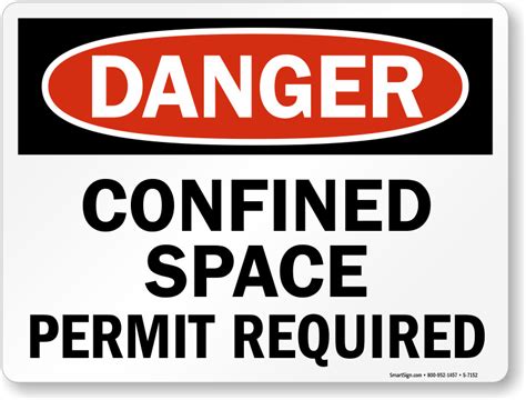 Confined Space Signs - MySafetySign.com