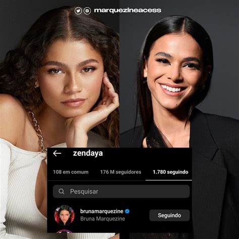 Bruna Marquezine Access On Twitter Zendaya Has Just Followed Bruna